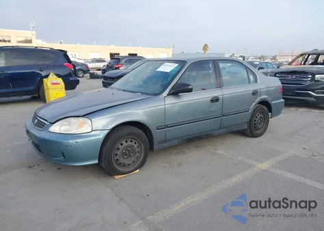 1999 Honda Civic Lx из США, поврежденный, VIN 2HGEJ6671XH542189